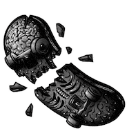 Skate Zombie Sticker