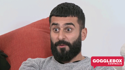 matty sarah and jad wtf GIF by Gogglebox Australia