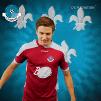 Voetbalvereniging_Scherpenzeel goal voetbal blauwwit hoofdklasse GIF