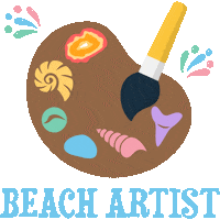 Rock Beach Sticker by Beachcombing Magazine