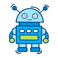 fixatoficial happy good morning monday robot Sticker