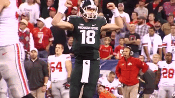 Celebrate College Football GIF by Michigan State Football