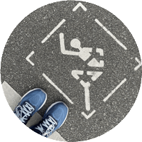 Icon Running Sticker