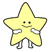 anna_animals15 star かわいい 可愛い 星 Sticker