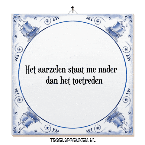 Spreuk Reflectie Sticker by Tegelspreuken.nl