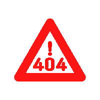 Warning Red Triangle Sticker
