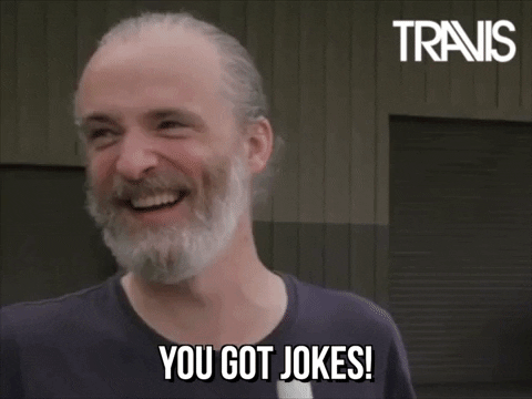 Fran Healy Laughing GIF by Travis