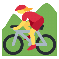 emojivid sports woman emoji bike Sticker