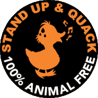 savetheduck green orange duck sustainability Sticker