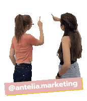 AnteliaMarketing point si senalar buen trabajo Sticker