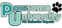 PawsomeUniversity dog dogs paw pawsome Sticker