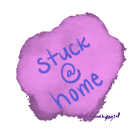 allthelovebycrystal home bored coronavirus corona Sticker