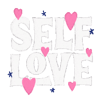 Lettering Self Love Sticker by Saori Kasai