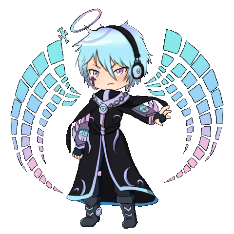 Lunime music anime games life Sticker