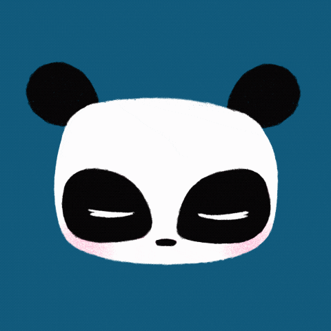 artmyday giphyupload animation panda sparklyeyes GIF