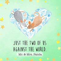 Wedding Anniversary Love GIF by Mr. & Mrs. Panda
