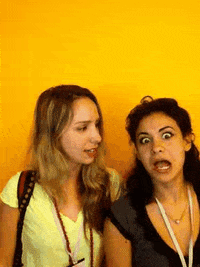 girls silly faces GIF by Cultivated Wit