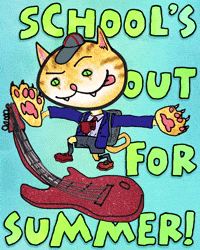 Summer Vacation School GIF