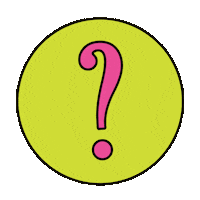 Question Mark Sticker by makeus_ent