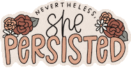 Elizabeth Warren Flowers Sticker by kynyoubelieveit