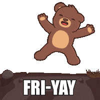 Teddy Bear Friday Sticker by BEARISH