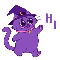 Greetings Hello Sticker by Spooks The Cat