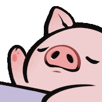 Clapping Pig Sticker
