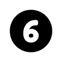 Number Blanco Sticker