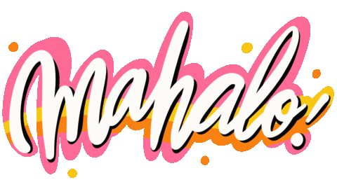 Thanks Hawaii Sticker by ERICA824