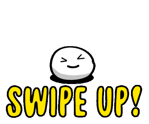 swipe up Sticker by Big Potato Games