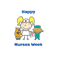 Happy Nurses Week Sticker by LittleSmilesFL
