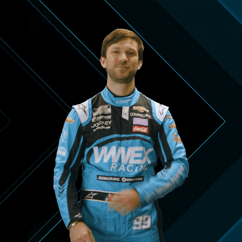wwexracing nascar crossed arms crossing arms daniel suarez GIF