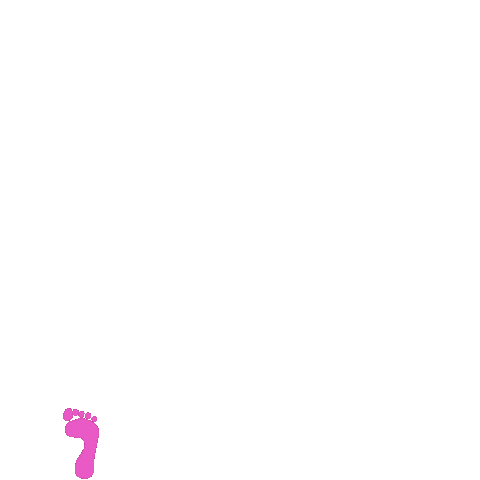 Baby Steps Pink Sticker by Gazing Through Glass
