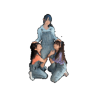 Girl Group Spinning Sticker