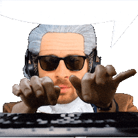 Typing Shut Up Sticker