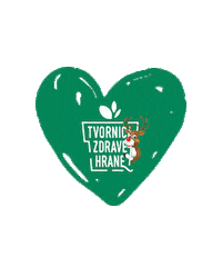 Heart Logo Sticker by Tvornica zdrave hrane