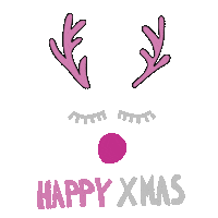 Advent Rudolph Sticker by Simone Abelmann