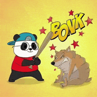 Panda Bonk GIF by Pandu Pandas