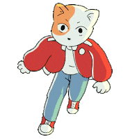 Cat Converse Sticker