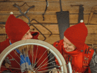 santa claus office christmas GIF by The Elves!