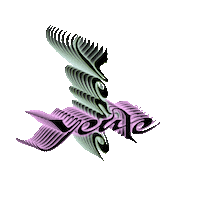 Beach Fossils Glitch Pop Sticker by Bayonet Records