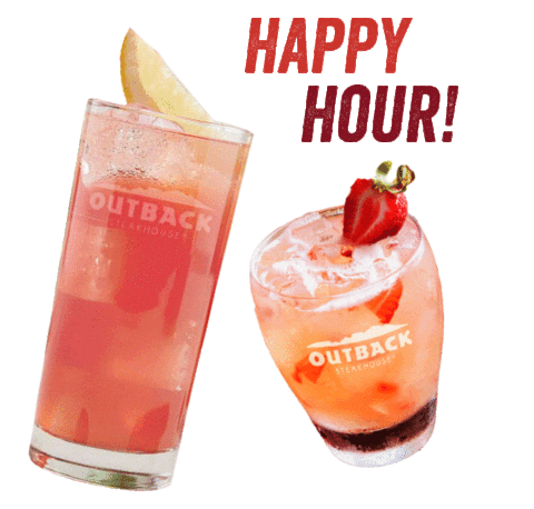 Happy Hour Drink Sticker by Outback Steakhouse