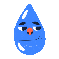 Teardrop Sweatdrop Sticker by Ocean Bottle