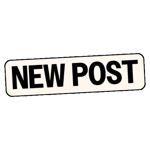 Pink New Post Sticker