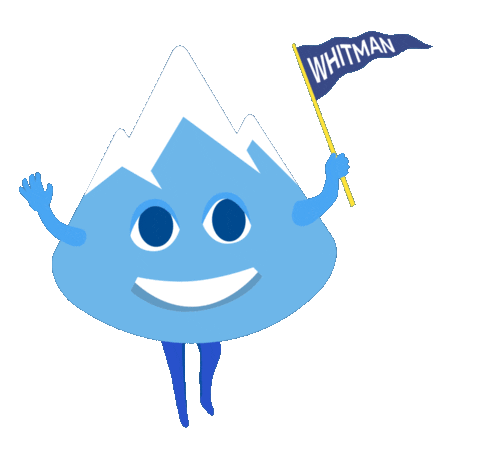 Mascot Yield Sticker by Whitman College