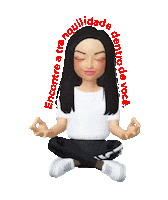 CrisLopescriativos meditation likes paz meditação Sticker