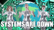 CarlaDelaney tv glitch robot future GIF