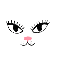 Make Up Cat Sticker by Cloud Cosmetics