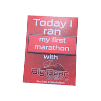bigbearevents marathon big bear events first marathon today i ran Sticker