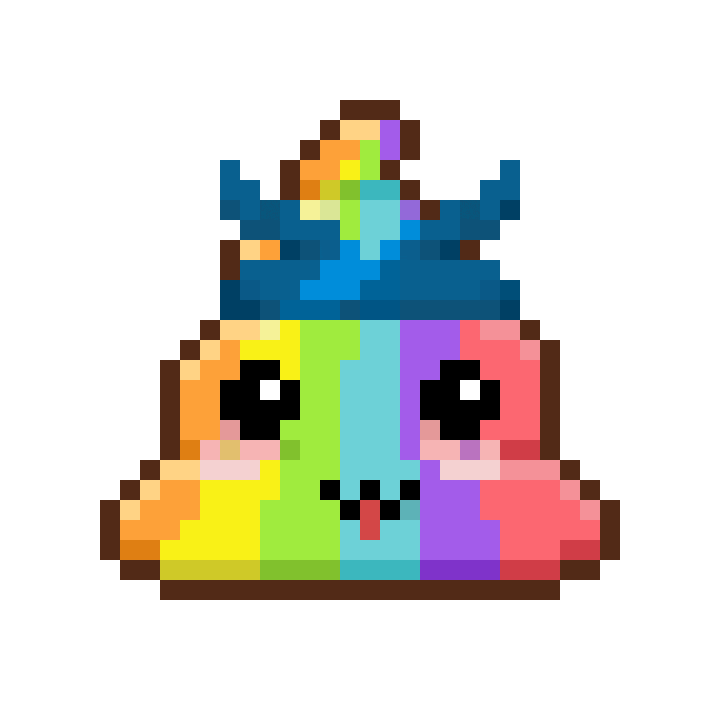 Art Shitting Sticker by Poopies.io